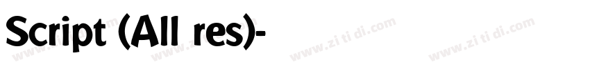 Script (All res)字体转换